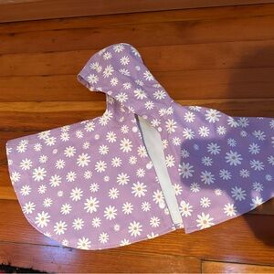 Purple Floral Kids Raincoat